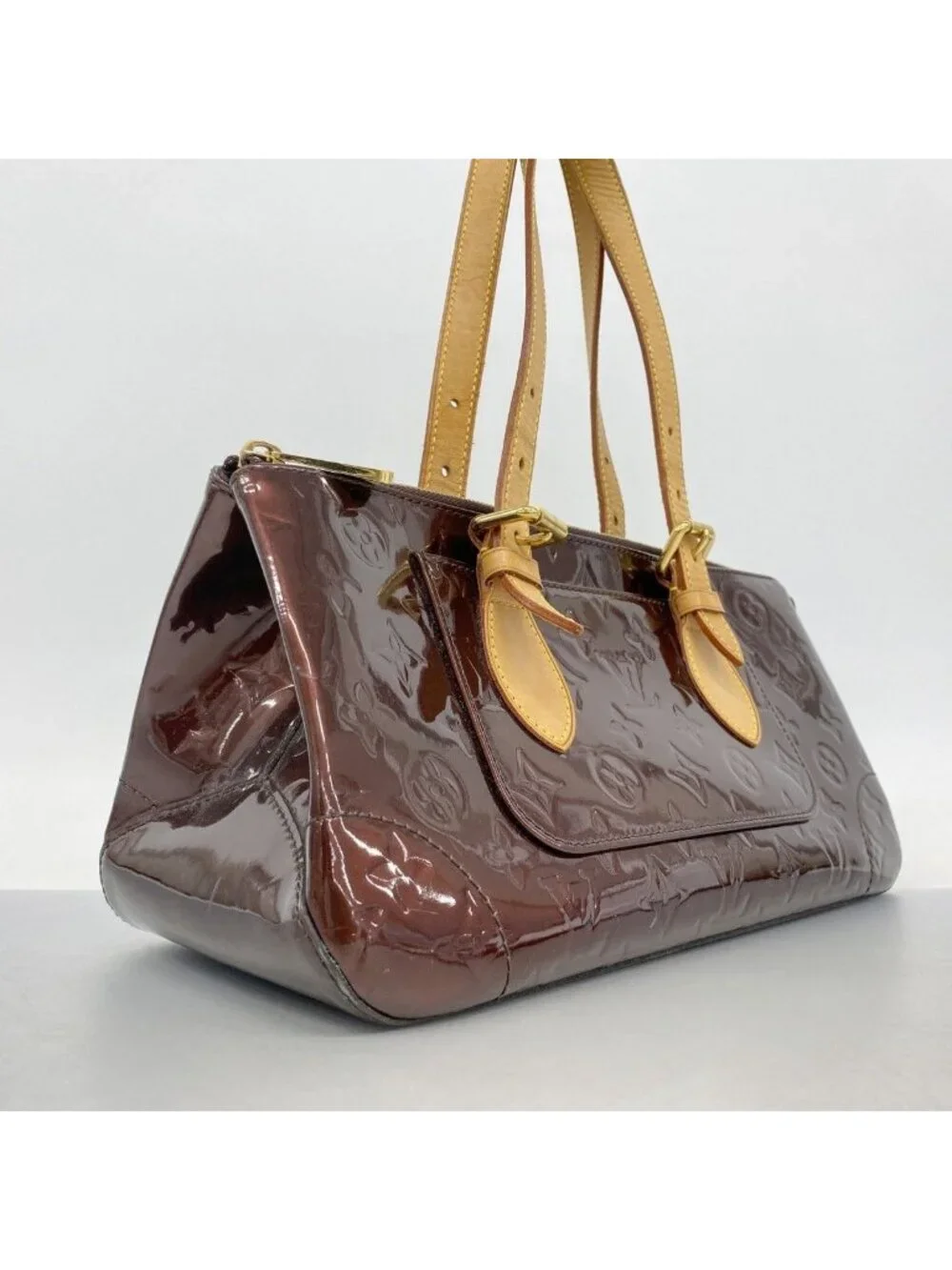 Louis Vuitton Shoulder Bag Vernis Rosewood Avenue Amarante